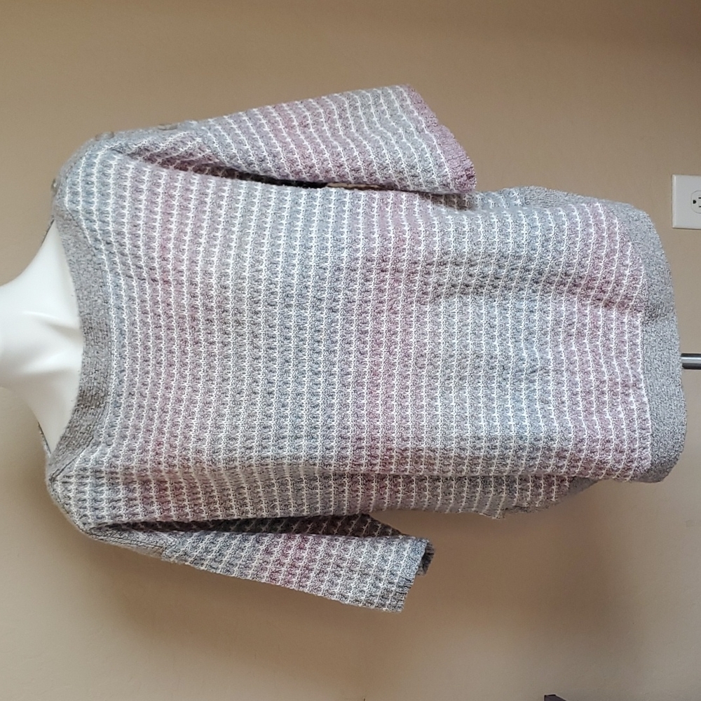 Dress Barn Sunday Pastel Sweater 3/4 sleeves 1x Dressbarn